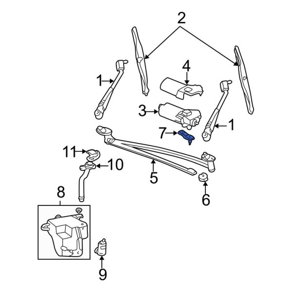 Windshield Wiper Linkage