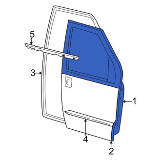 Ford OE - Front Right Door Shell