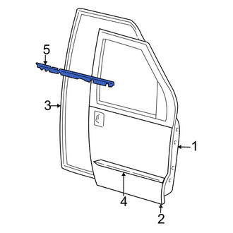 Ford OE - Front Left Door Window Belt Weatherstrip