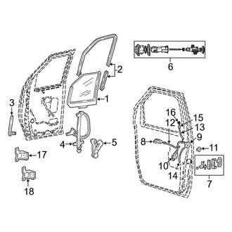 Ford OE - Door Lock Knob Bezel