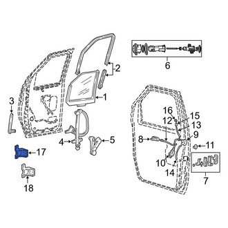 Ford OE - Front Upper Door Hinge