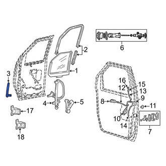 Ford OE - Front Right Window Channel