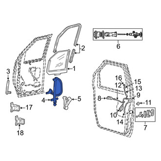 Ford OE - Front Left Window Regulator
