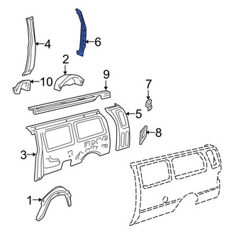 Ford OE - Left Body D-Pillar