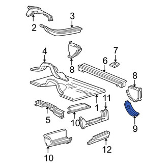 Ford OE - Lower Floor Extension Bracket
