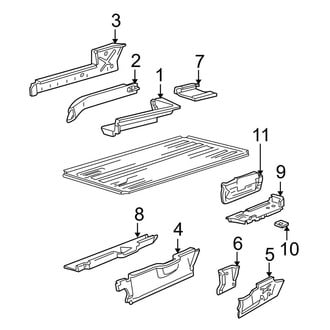 Ford OE - Rear Body & Floor - Rear Floor & Rails (Side Floor)