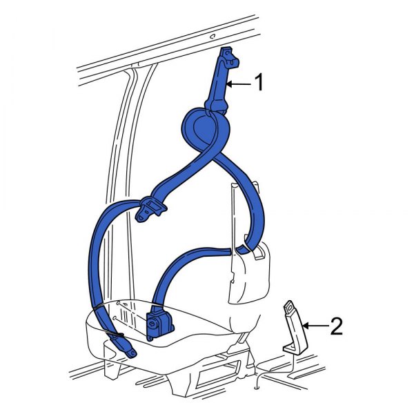 Seat Belt Lap and Shoulder Belt