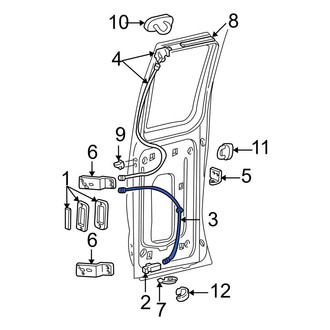 Ford OE - Center Rear Door Latch Cable