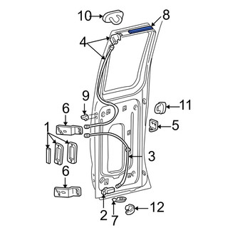 Ford OE - Center Rear Door Seal