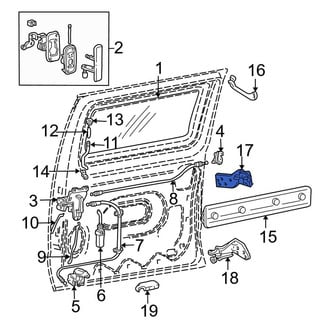 Ford OE - Rear Door Hinge