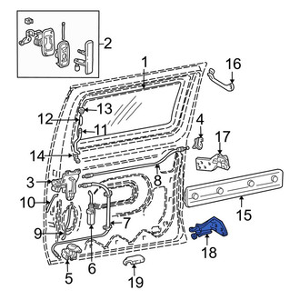 Ford OE - Door Hinge Reinforcement