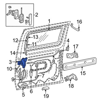 Ford OE - Sliding Door Latch