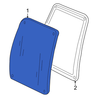 Ford OE - Center Front Door Glass