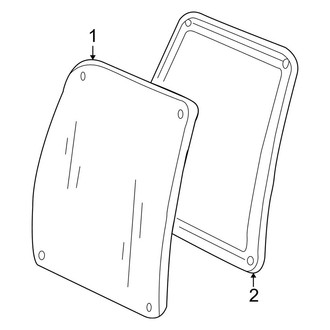 Ford OE - Back Door - Glass & Hardware (Stationary)