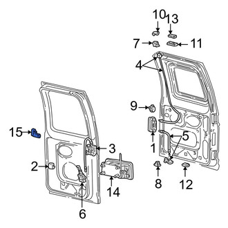Ford OE - Rear Right Door Hinge
