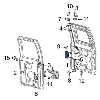 Ford OE - Rear Left Outer Exterior Door Handle