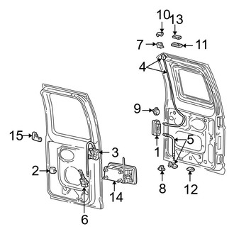 Ford OE - Back Door - Lock & Hardware