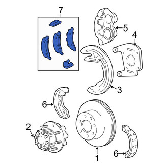 Ford OE - Rear Disc Brake Pad Set