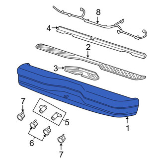 Ford OE - Rear Bumper Face Bar
