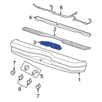 Ford OE - Rear Lower Bumper Step Pad