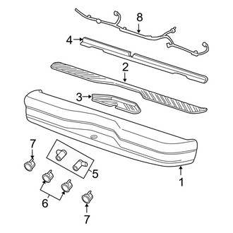 Ford OE - Rear Bumper - Bumper & Components (Step)