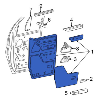 Ford OE - Front Right Inner Door Interior Trim Panel