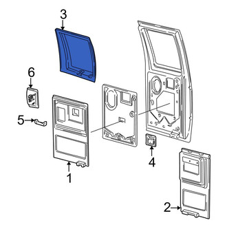Ford OE - Center Front Door Window Molding