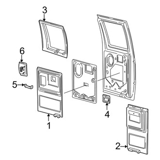 Ford OE - Side Loading Door - Interior Trim (Hinged)