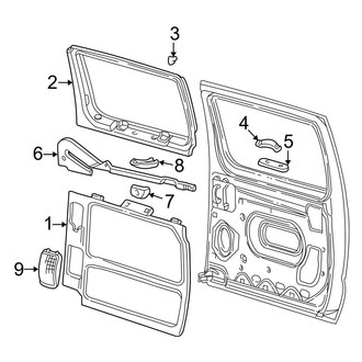 Ford OE - Side Loading Door - Interior Trim (Sliding)