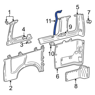 Ford OE - Rear Interior Quarter Panel Trim Panel