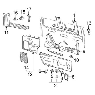 Ford OE - Side Panel - Interior Trim (Driver Side)