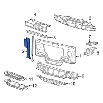 Ford OE - Front Left Radiator Support Air Deflector