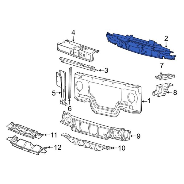 Radiator Support Air Deflector