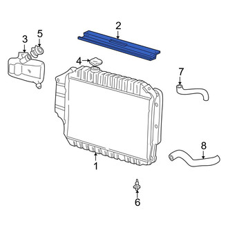 Ford OE - Right Upper Radiator Mount Bracket