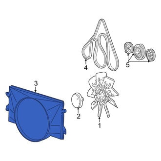 Ford OE - Engine Cooling Fan Shroud