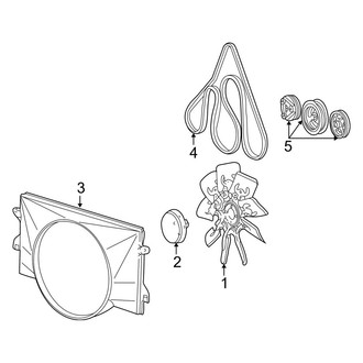 Ford OE - Cooling - Belts & Pulleys (6.8L)