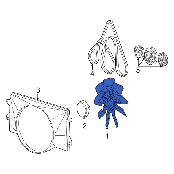 Engine Cooling Fan Blade