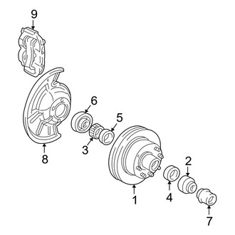 Ford OE - Front Suspension - Brake Components