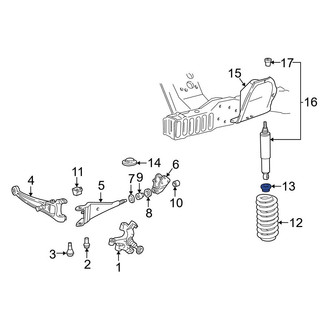 Ford OE - Upper Coil Spring Insulator