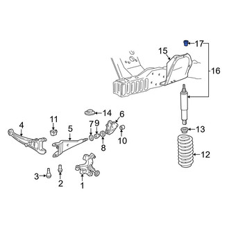 Ford OE - Rear Suspension Shock Absorber Mount Insulator