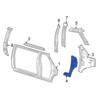 Ford OE - Right Body A-Pillar Reinforcement