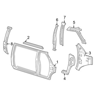 Ford OE - Pillars, Rocker & Floor - Uniside (Passenger Side)
