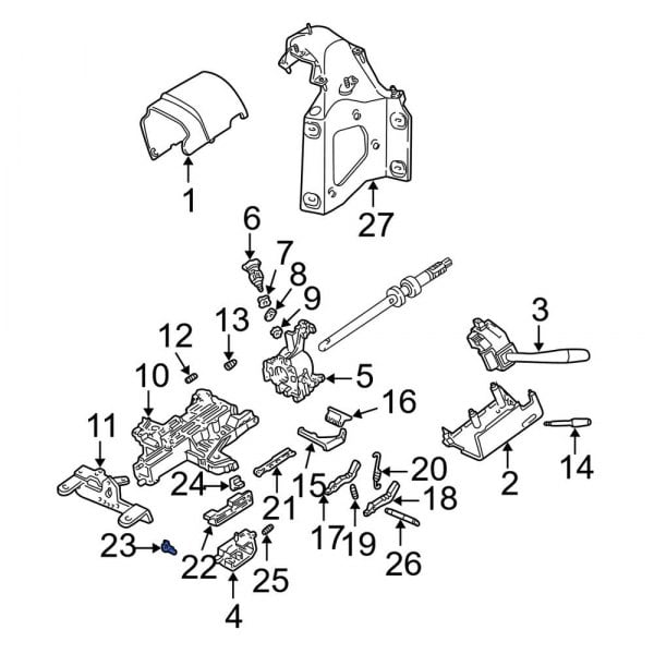 Ford OE D4AZ3E723A Upper Ignition Switch Actuator