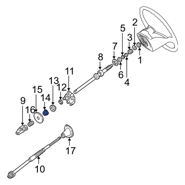 Ford OE FODZ3L539F Steering Column Bearing