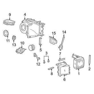 Ford OE - Air Conditioner & Heater - Evaporator Components