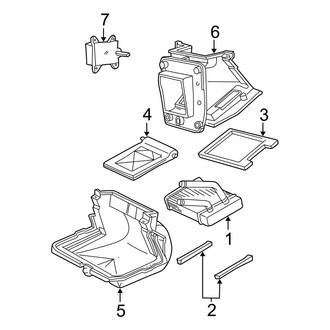 Ford OE - Air Conditioner & Heater - Heater Components