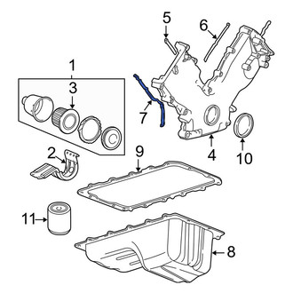 Ford OE - Left Engine Timing Cover Gasket