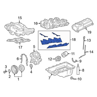 Ford OE - Center Engine Intake Manifold Gasket