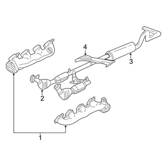 Ford OE - Exhaust System - Exhaust Components (4.6L)