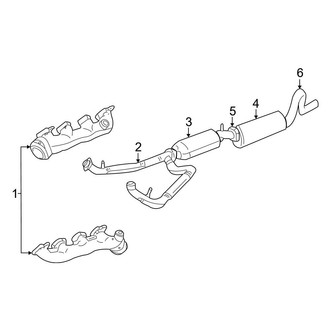 Ford OE - Exhaust System - Exhaust Components (6.8L)